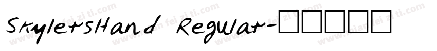 SkylersHand Regular字体转换